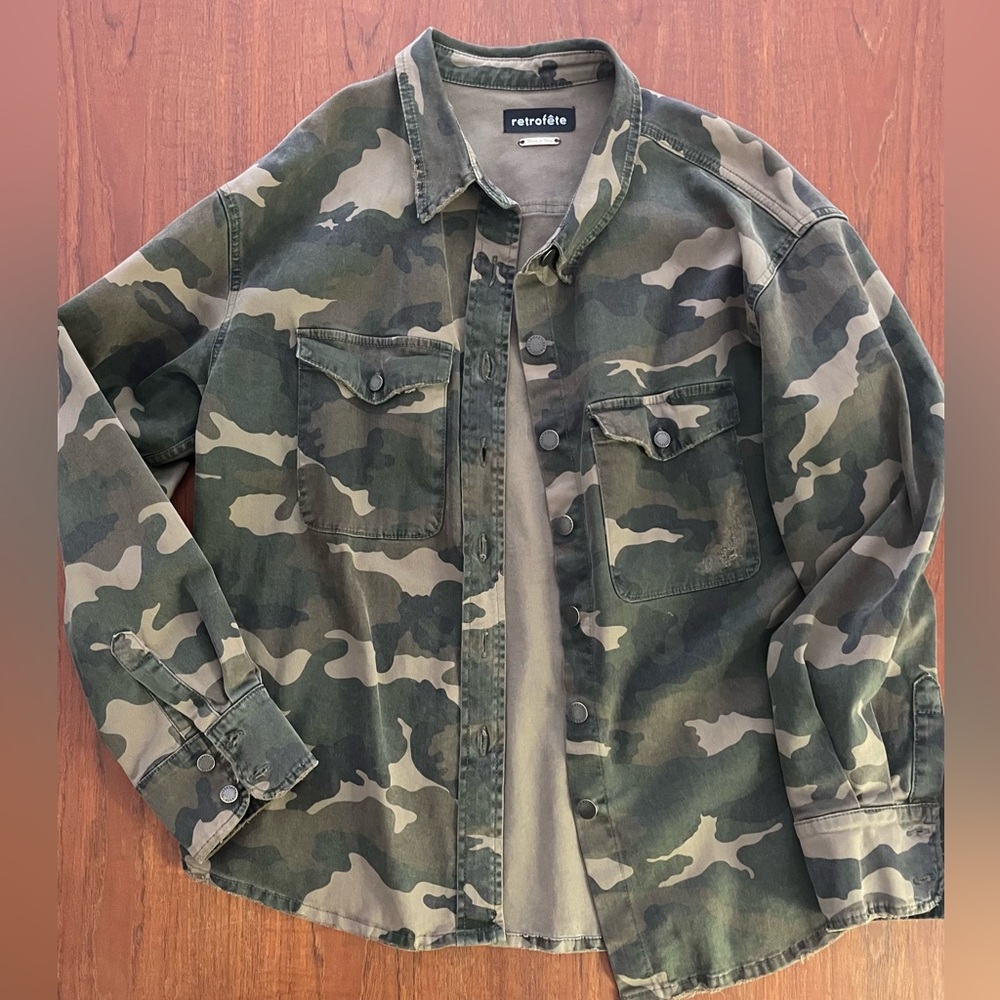 Retrofête oversized utility jacket XL